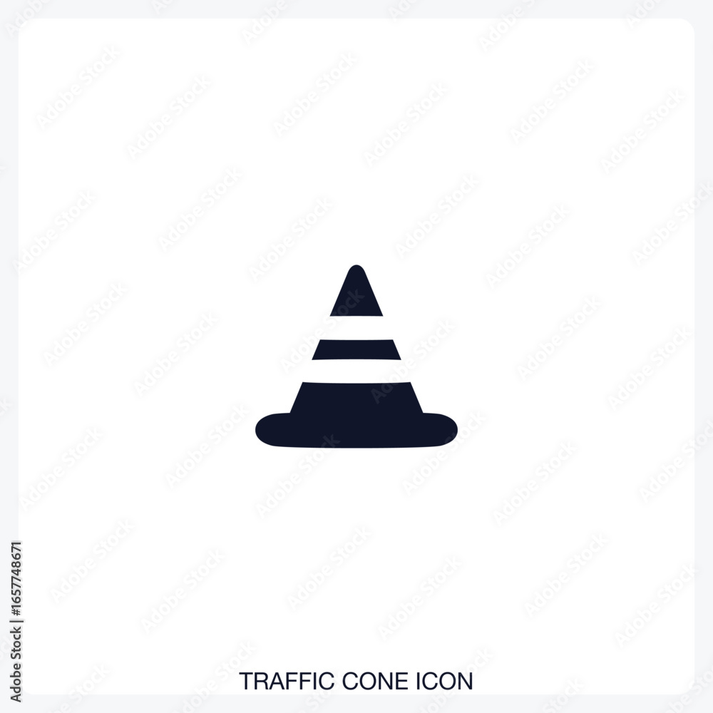 Fototapeta premium Traffic Cone Icon