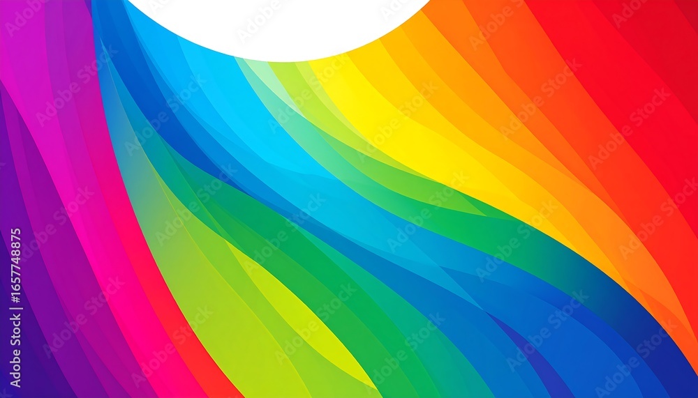 Obraz premium Vibrant rainbow gradient design
