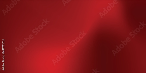 Abstract red gradient background, light and shadow on the backdrop with dimensions,  background