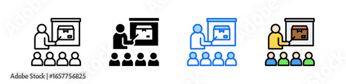 Product Demo Icon Set Multiple Style Collection