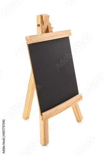 Small wooden easel with bla...