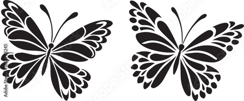 butterfly tattoo vector