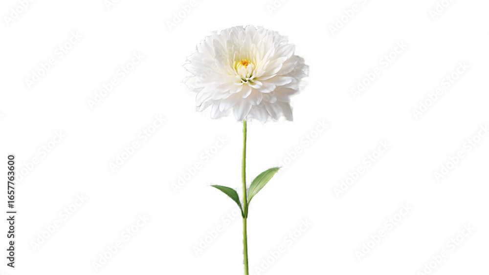 Fototapeta premium white flower isolated on transparent background