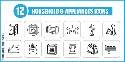 Household And Appliances Icons