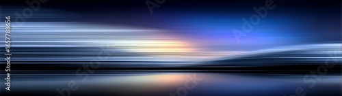 Abstract Soft Blue and White Gradient Blurred Wave Background, Fluid Watercolor Texture for Web Banner, Presentation, Poster Cover, and UI Design.
