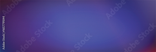 LED video wall screen texture background vector, glowing purple blue red digital pixel halftone light diode dots, modern technology display wallpaper for video wall, apps, packaging