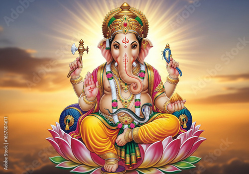 Lord Ganesha poster wallpaper 
