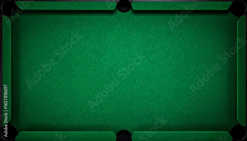 Top view of a pool table