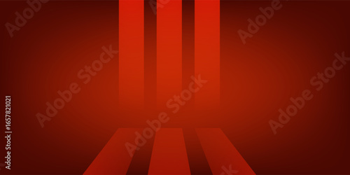 Abstract Red Light Rays Background with Gradient Effect. vector eps 10