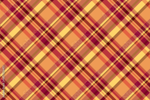 Warm  cozy tartan pattern in autumn colors. Great for festive designs, fabrics, textiles, or backgrounds. Evokes comfort, tradition, and fall themes.