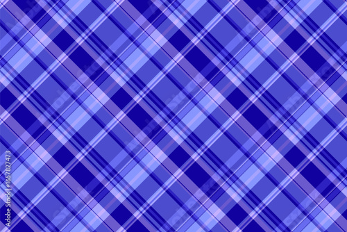 Classic blue plaid pattern. Versatile background for fabric, apparel, packaging, or web design.  Ideal for projects needing a traditional or contemporary feel.