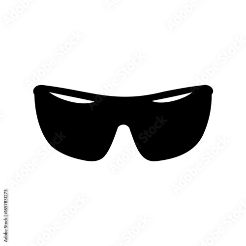 Black sunglasses illustration conveying style and sun protection for a sunny day