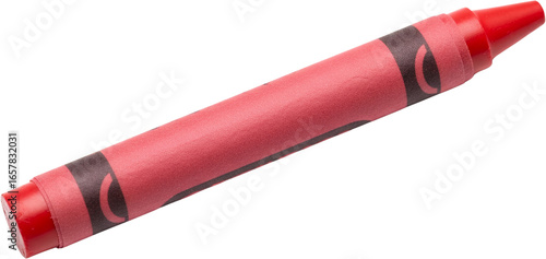 Close Up Shot Of A Single Red Crayon With Black Accent Marks Isolated On A Transparent Background Art Drawing Transparent Background