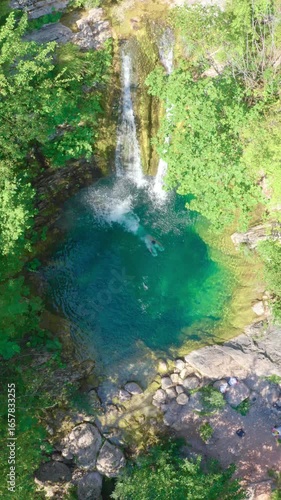 Cliff Jump at Crni Vir Waterfall – Bosnia and Herzegovina
