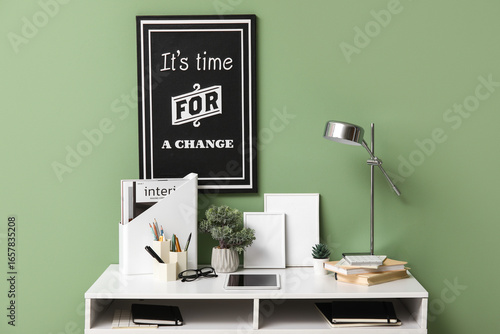 Comfortable workplace with ...