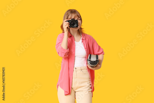 Beautiful young woman with ...