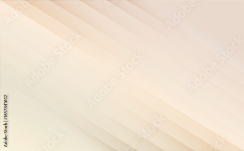 Abstract beige background with gradient stripes. Gradient nude beige and ivory colors. Soft blurred transitions with geometric stripes. Liquid champagne color. Vector illustration.