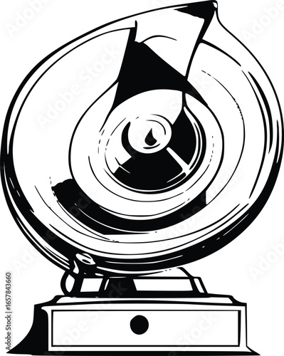 illustration of a vinyl record
