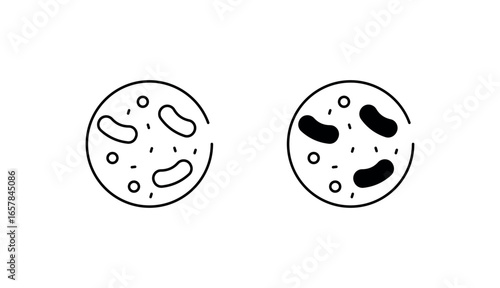 Probiotic icon design with white background stock illustration