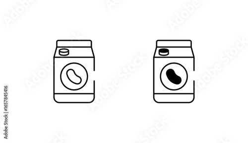 Soy Milk icon design with white background stock illustration