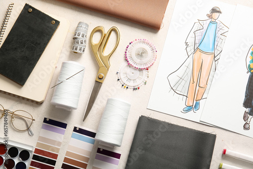 Fashion design workspace wi...