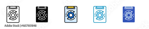 Recovery Plan  Icon Set Multiple Style Collection