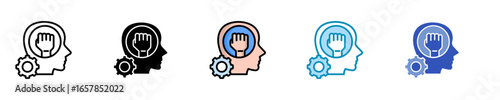 Inner Strength  Icon Set Multiple Style Collection