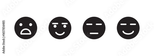 mixed emoji face expression set . Emoji faces collection. Emoji faces collection
