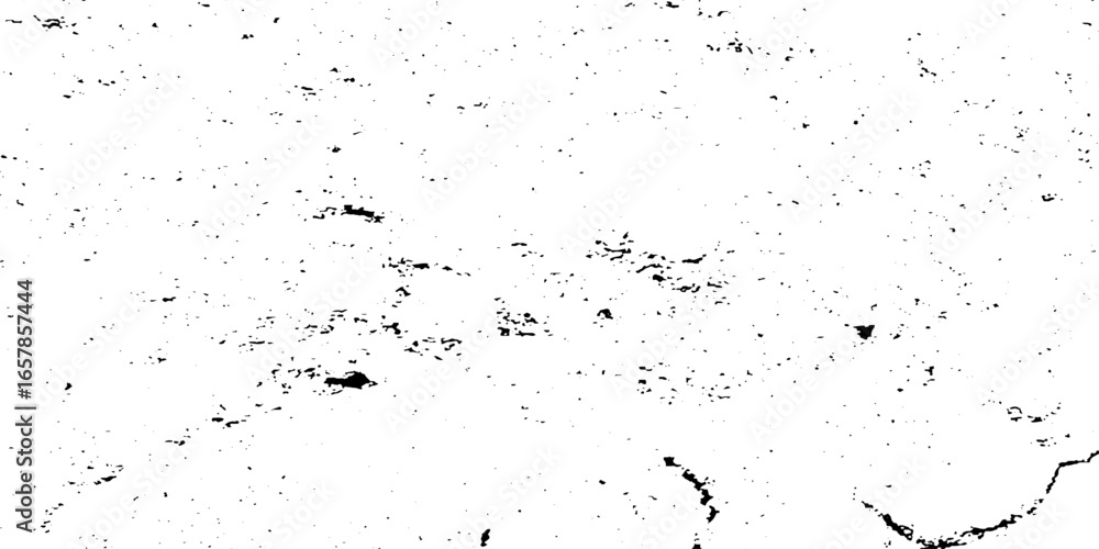 Fototapeta premium Distressed grain texture vector illustration dirt messy splash overlay and black and white Dust distress grungy effect paint. Vector scratch rustic surface effect monochrome texture composed dust. 