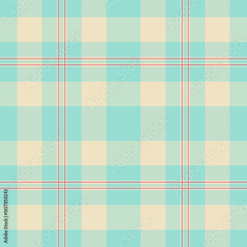 Luxurious plaid textile swatch with fine, symmetrical lines and