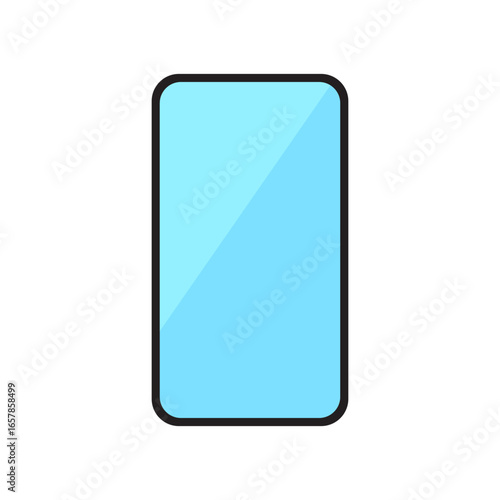 smartphone, mobile icon, mobile phone, modern smartphone with bright screen, symbolizing technology, online communication, and digital device