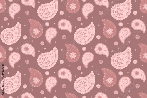 Leaf tradition and image festive. Oriental eco, seamless pattern paisley. Spa indian at ornament boteh.