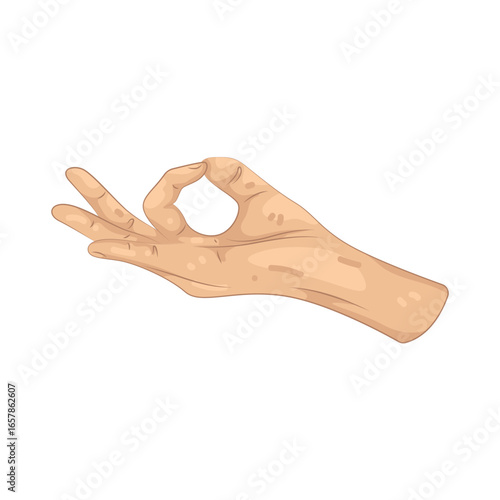 Illustration of gyan mudra