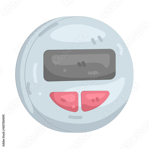 Illustration of yoga clock timer