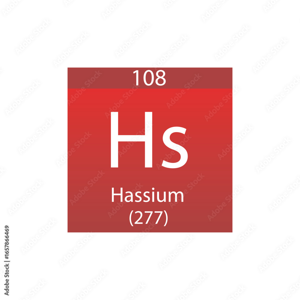 Fototapeta premium Db Dubnium Transition metal Chemical Element Periodic Table. Simple flat square vector illustration, simple clean style Icon with molar mass and atomic number for Lab, science or chemistry class.