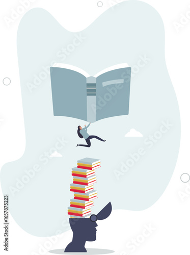 Lifelong learning and literature reading for education.Personal development and experience improvement with never stop learning mindset.human life.