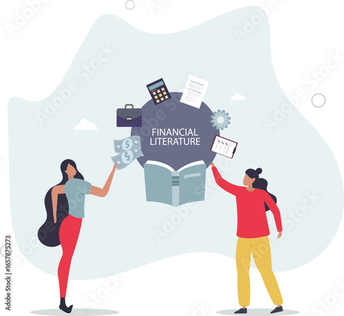 Financial literacy and education with learning from books.human life.