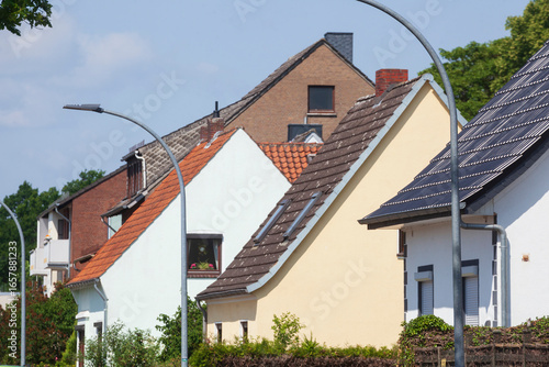 Wohnhäuser, Einfamilienhäuser, Aumund, Vegesack, Bremen, Deutschland