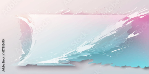 Abstract blue watercolor background with splashes of white like a cold antarctic winter landscape
