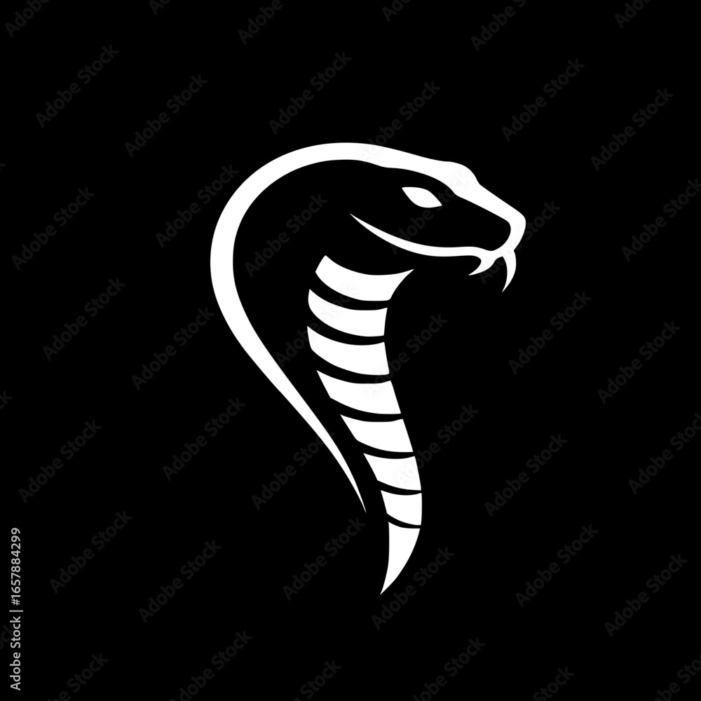 Fototapeta premium Silhouette of a cobra