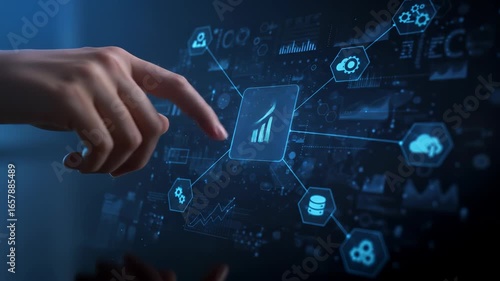 Interactive Digital Dashboard: Business Growth Analytics, Data Visualization, and Technology Integration for Strategic Decision-Making