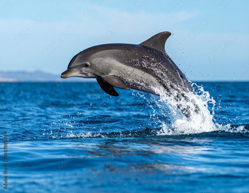 Obraz premium Bottlenose Dolphin Jump