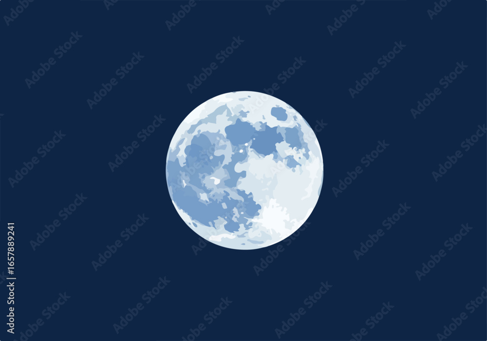 Fototapeta premium Moon graphic, night sky backdrop, used for celestial backgrounds or wallpapers