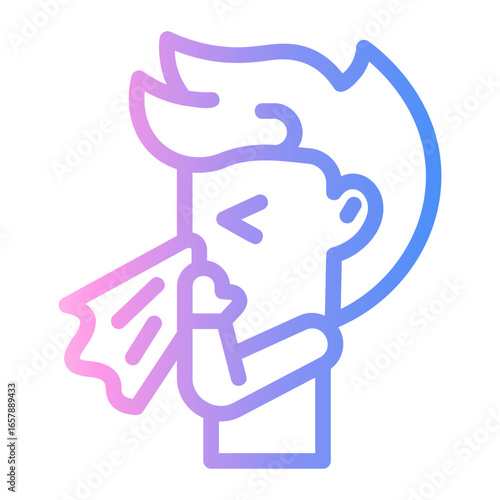 flu Line Gradient Icon