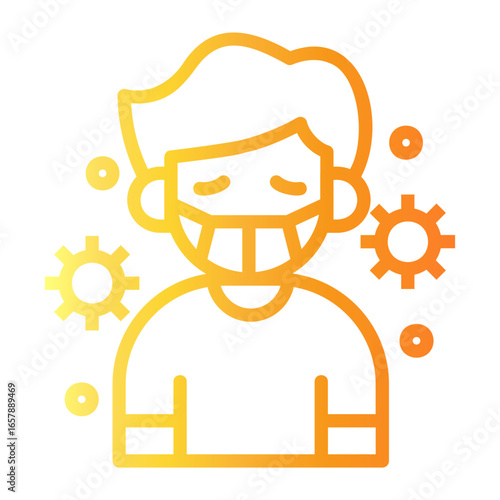 flu Line Gradient Icon