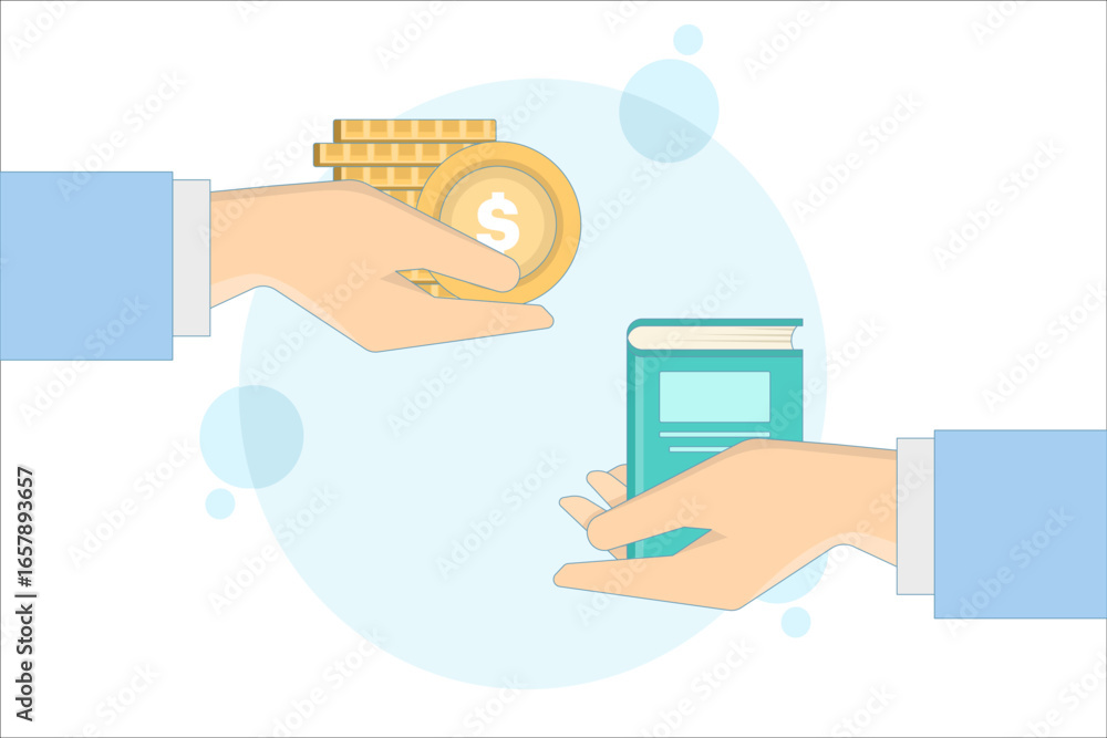 Obraz premium The concept of financing education. Explains the costs of higher education, student budgeting, and investment in learning, highlighting student financial planning and managing college expenses.