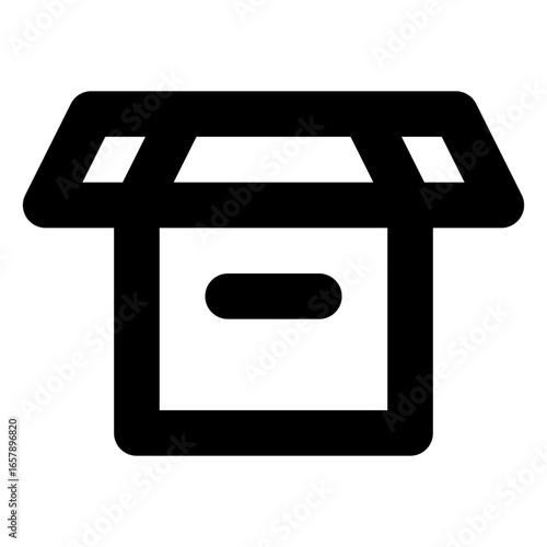 Open Box Outline Icon