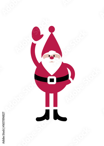 Santa Claus (Father Christmas) is winking