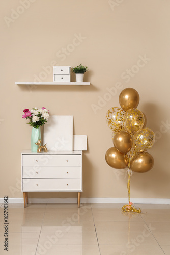 Beautiful golden air balloo...