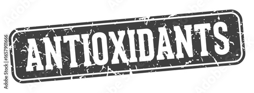 antioxidants rectangular sign. antioxidants stamp